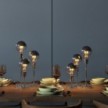 Alzaluce - Lampada da tavolo in metallo