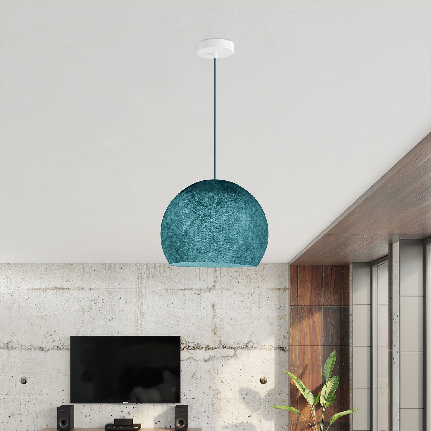 Lampe suspension avec abat-jour Cupola