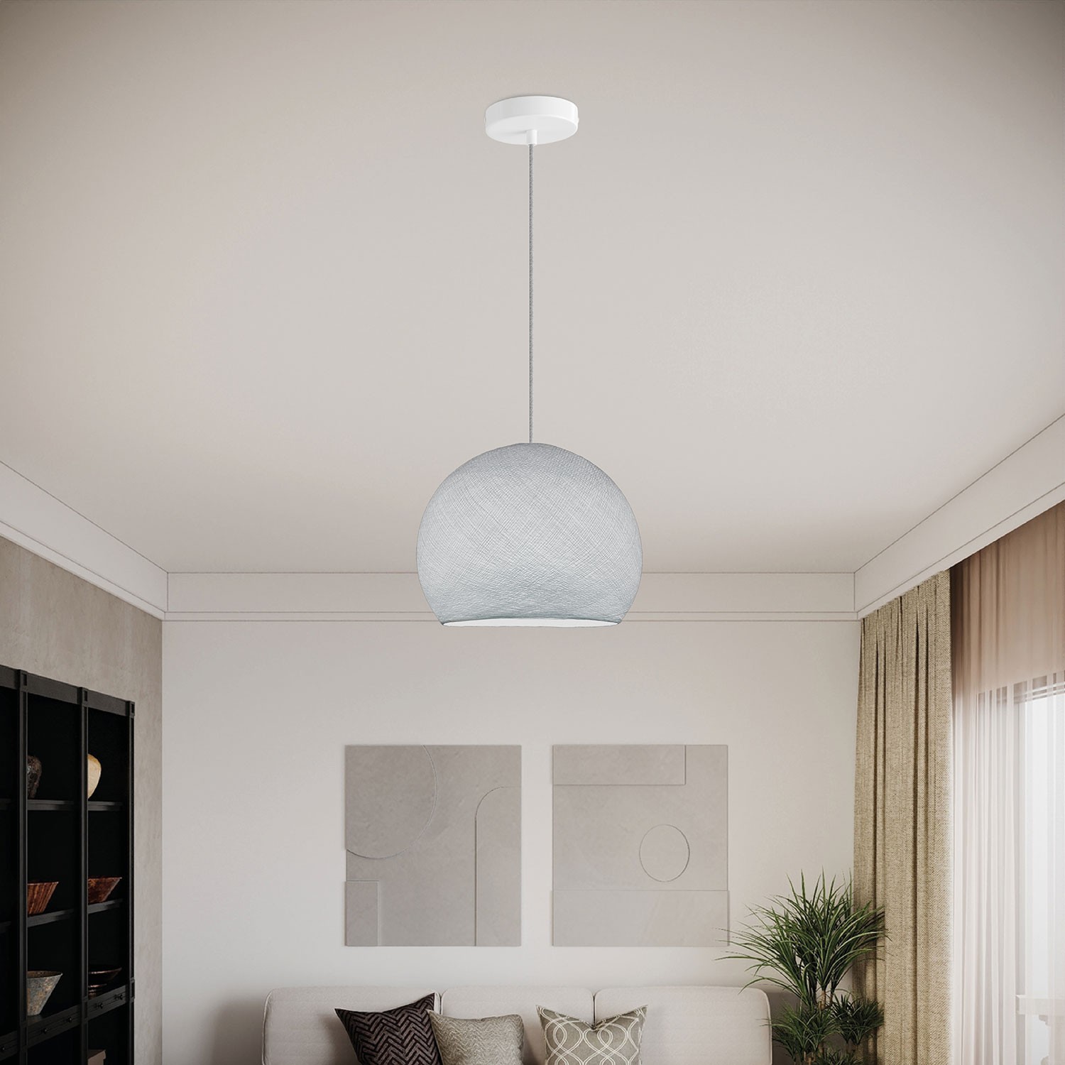 Lampe suspension avec abat-jour Cupola