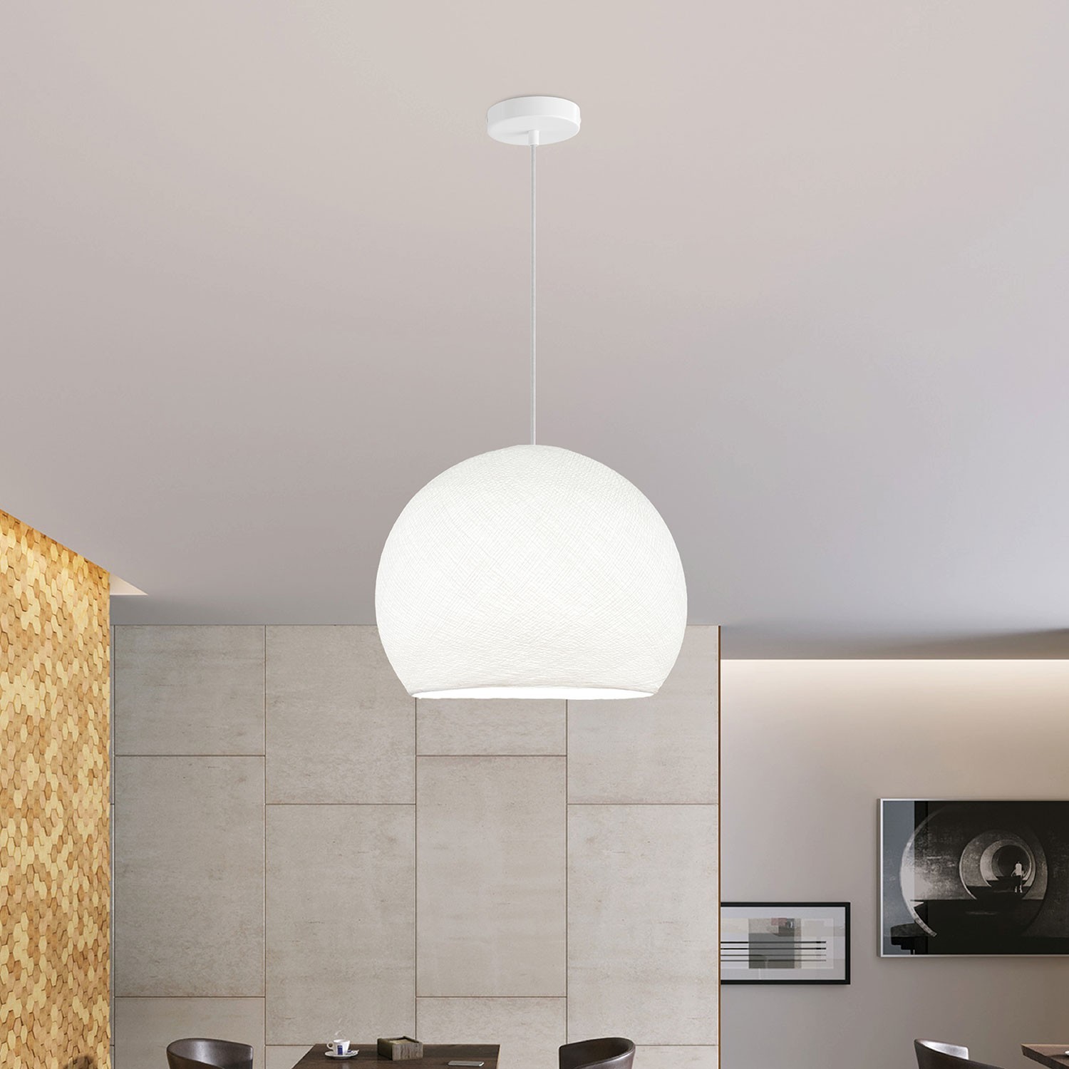 Lampe suspension avec abat-jour Cupola