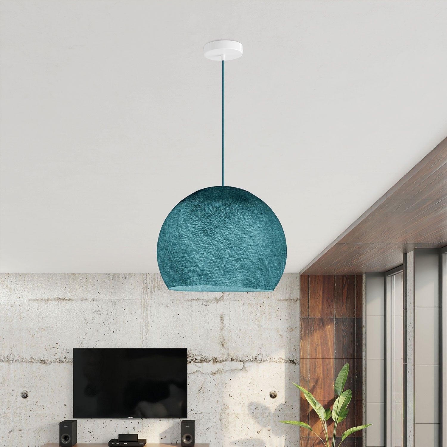 Lampe suspension avec abat-jour Cupola