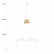 Lampe suspension avec abat-jour Cupola