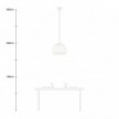 Lampe suspension avec abat-jour Cupola