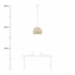 Lampe suspension avec abat-jour Cupola