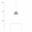 Lampe suspension avec abat-jour Cupola