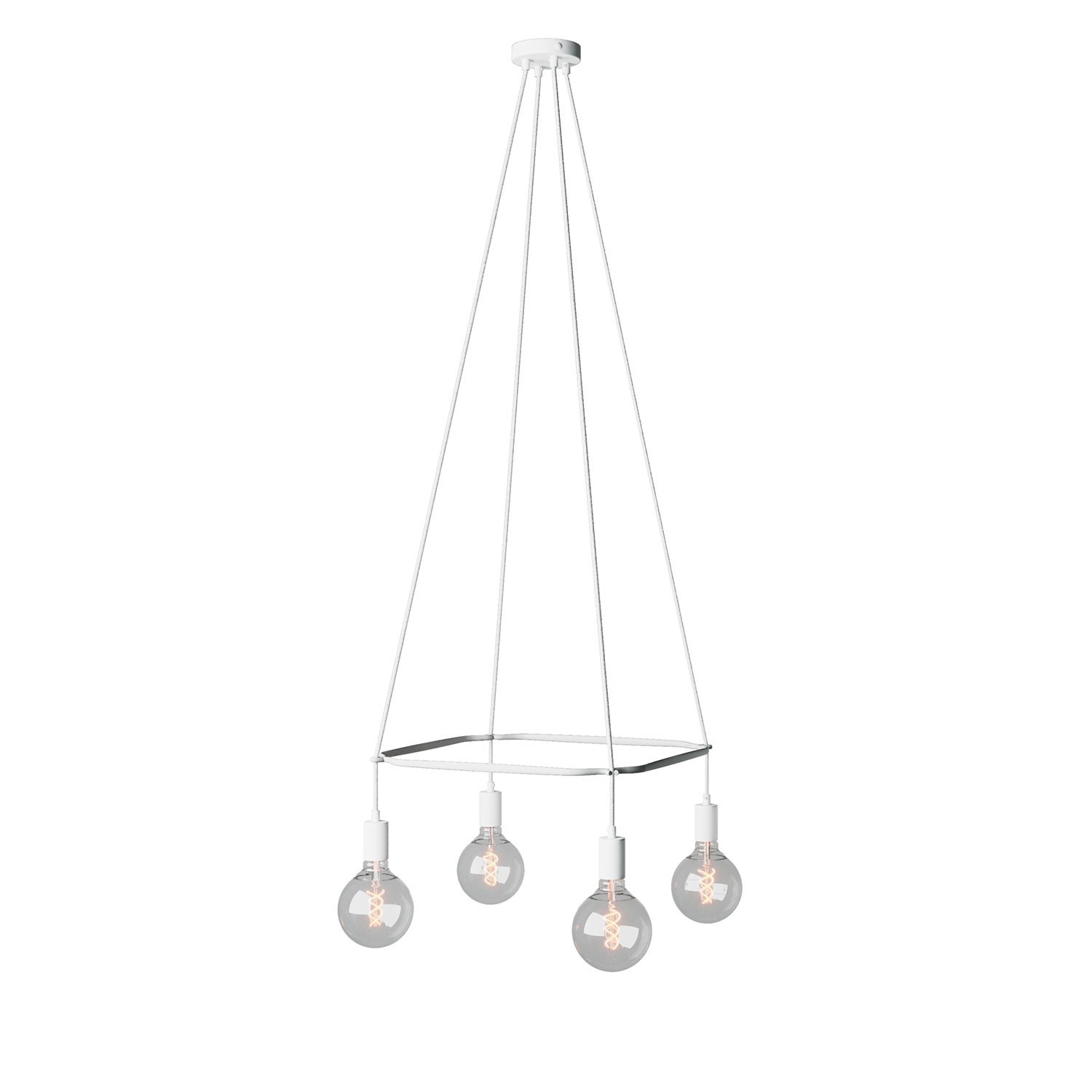 Lustre Cage avec 4 bras Globo