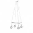 Lampadario Cage a 4 cadute Globo