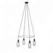 Lustre Cage avec 4 bras Crystal