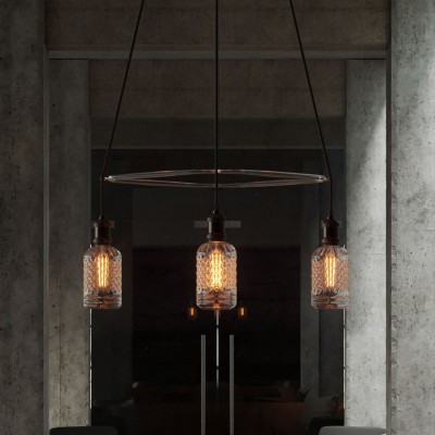 Lampadario Cage a 4 cadute Crystal