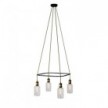 Lustre Cage avec 4 bras Crystal