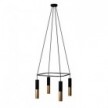 Lampadario Cage a 4 cadute Tub-E14 Doppio