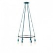 Lampadario Cage a 6 cadute Edison ST64