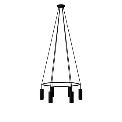 Deckenleuchte Cage Tub-E14 mit 6 Aufhängungen