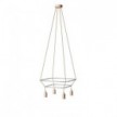 Lampadario 2 Cage a 4 cadute Globo Bumped