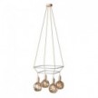 Lustre 2 Cage avec 4 bras Globo Bumped