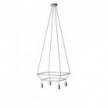 Lustre 2 Cage avec 4 bras Bona Pastel