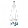 Lustre 2 Cage avec 4 bras Bona Pastel