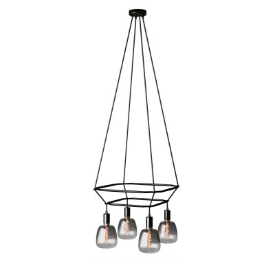 Lustre 2 Cage avec 4 bras Bona Pastel