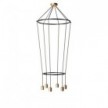 Lustre 2 Cage avec 6 bras Globo