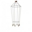 Lampadario 2 Cage a 6 cadute P-Light