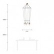 Lampadario 2 Cage a 6 cadute P-Light