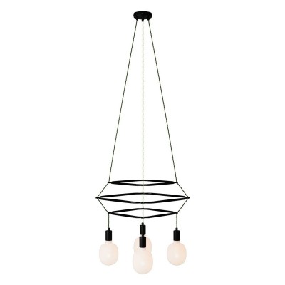 Lustre 3 Cage avec 4 bras Rodi