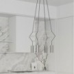 Lustre 3 Cage avec 4 bras Tub-E14