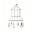 Lustre 3 Cage avec 6 bras Edison ST64