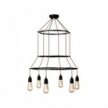 Lustre 3 Cage avec 6 bras Edison ST64