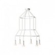 Lustre 3 Cage avec 6 bras P-Light Dash