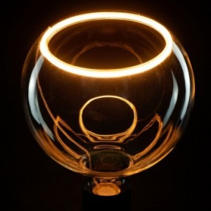 LED Glühbirne Globe G150 smoky, Floating-Linie, 6W dimmbar