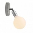 Lampe Fermaluce Snodo en métal avec ampoule Globo Porcelaine