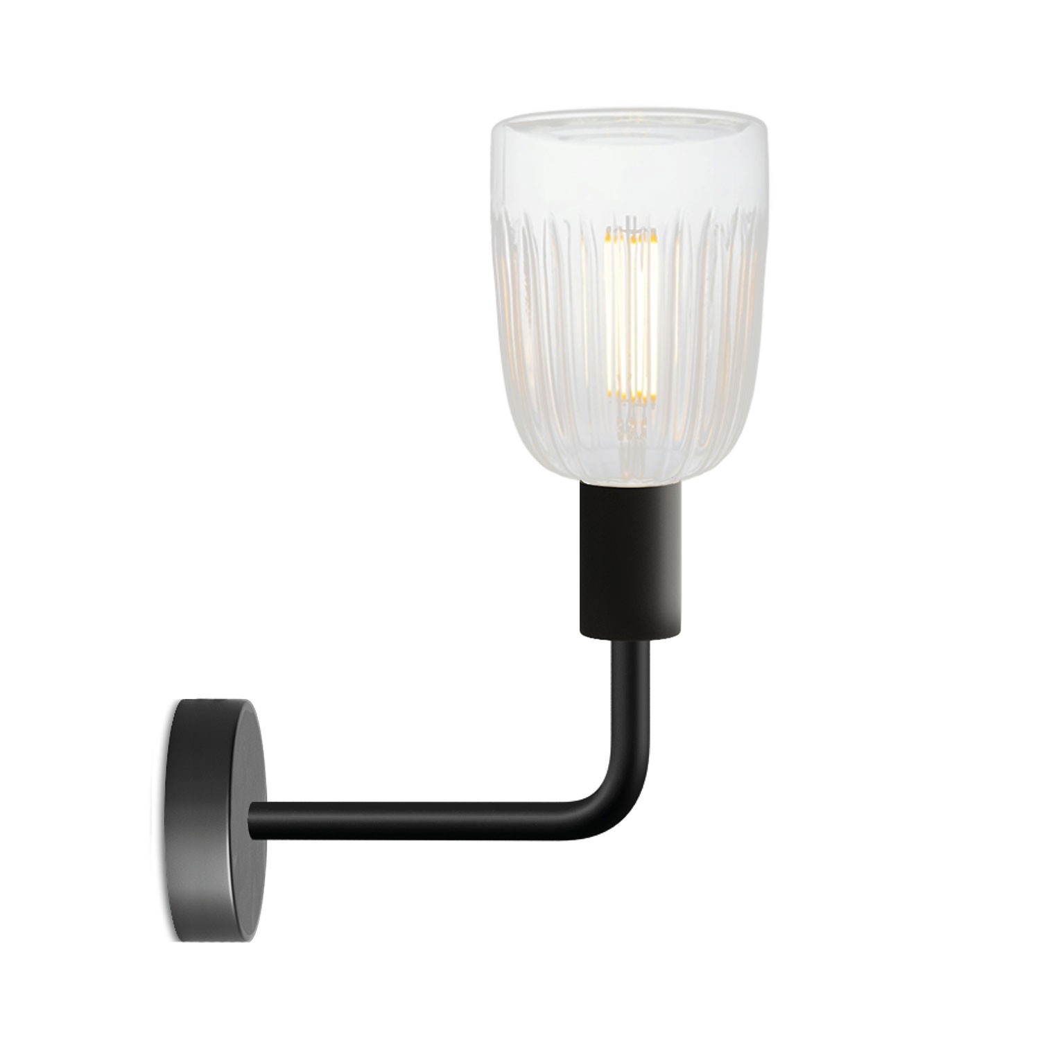 Lampe Fermaluce Elle en métal avec ampoule Crystal