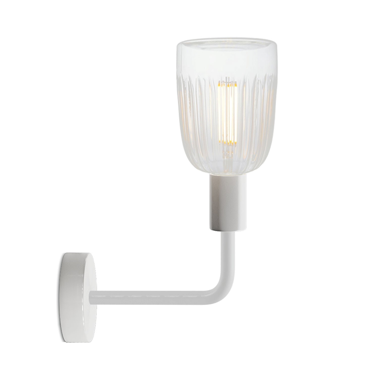 Lampe Fermaluce Elle en métal avec ampoule Crystal