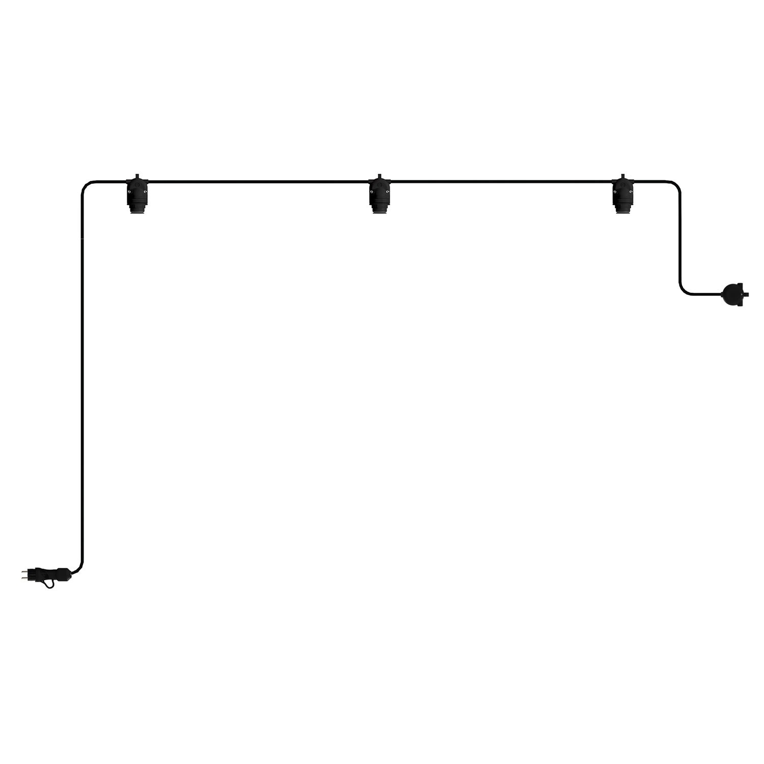 Catenaria EIVA da esterno IP65 portatile con 3 luci