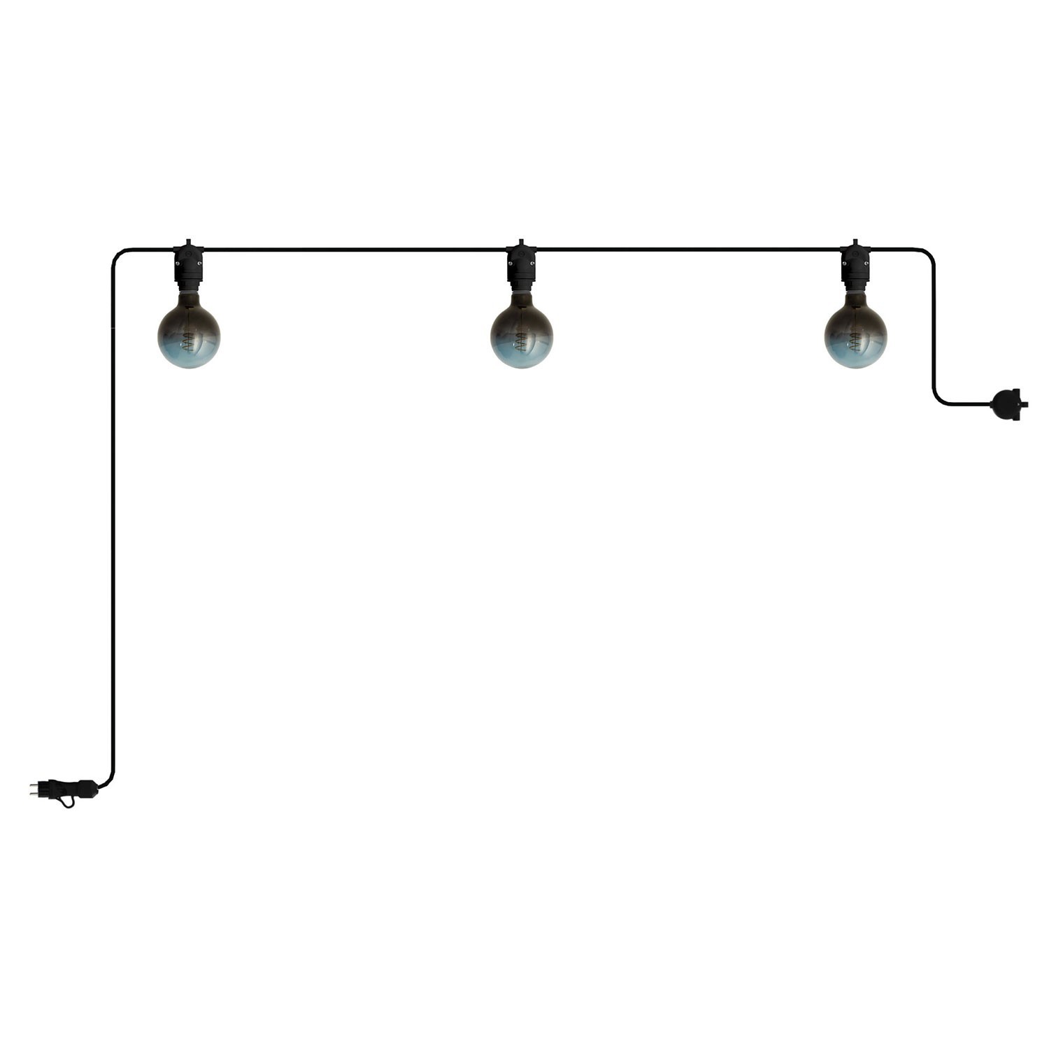 Guirlande lumineuse EIVA d'extérieur IP65 portative avec 3 lumières