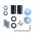 Kit Creative Flex flexibles gewebeummanteltes Kabelrohr, RM79 senfgelb mit Metallenden