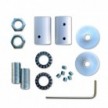 Kit Creative Flex tubo flessibile rivestito in tessuto RM76 Blu carta da zucchero con terminali metallici