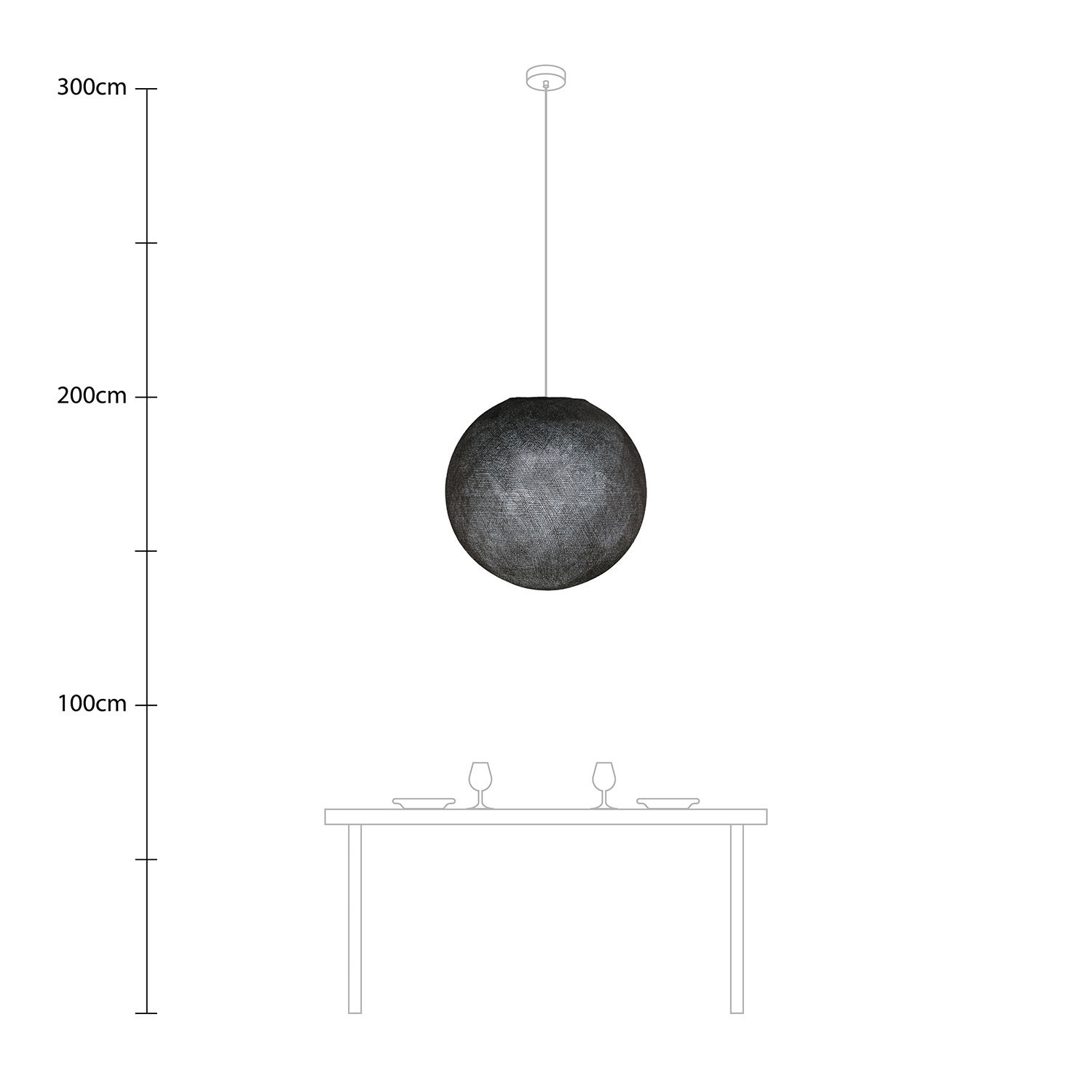 Paralume Sfera Light in filo fatto a mano