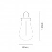 LED-Glühbirne Plumen 002 6,5W 500Lm E27 2200K Dimmbar