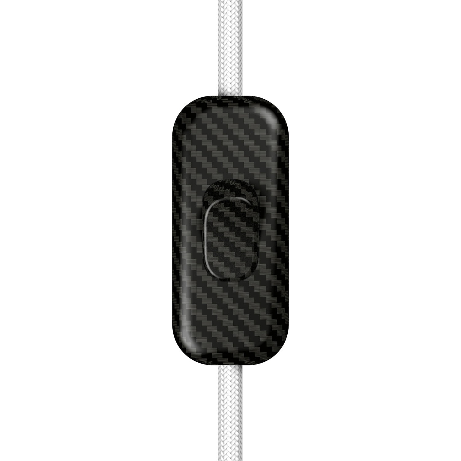 Interruttore unipolare rompifilo Creative Switch color fibra di carbonio