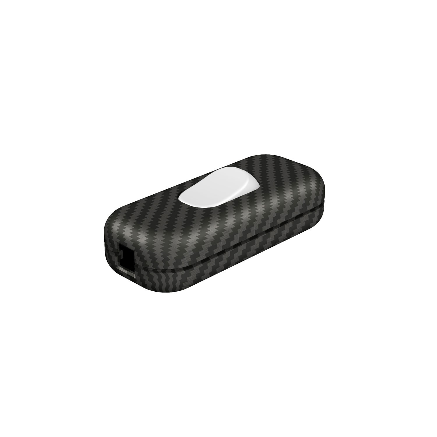 Interruttore unipolare rompifilo Creative Switch color fibra di carbonio
