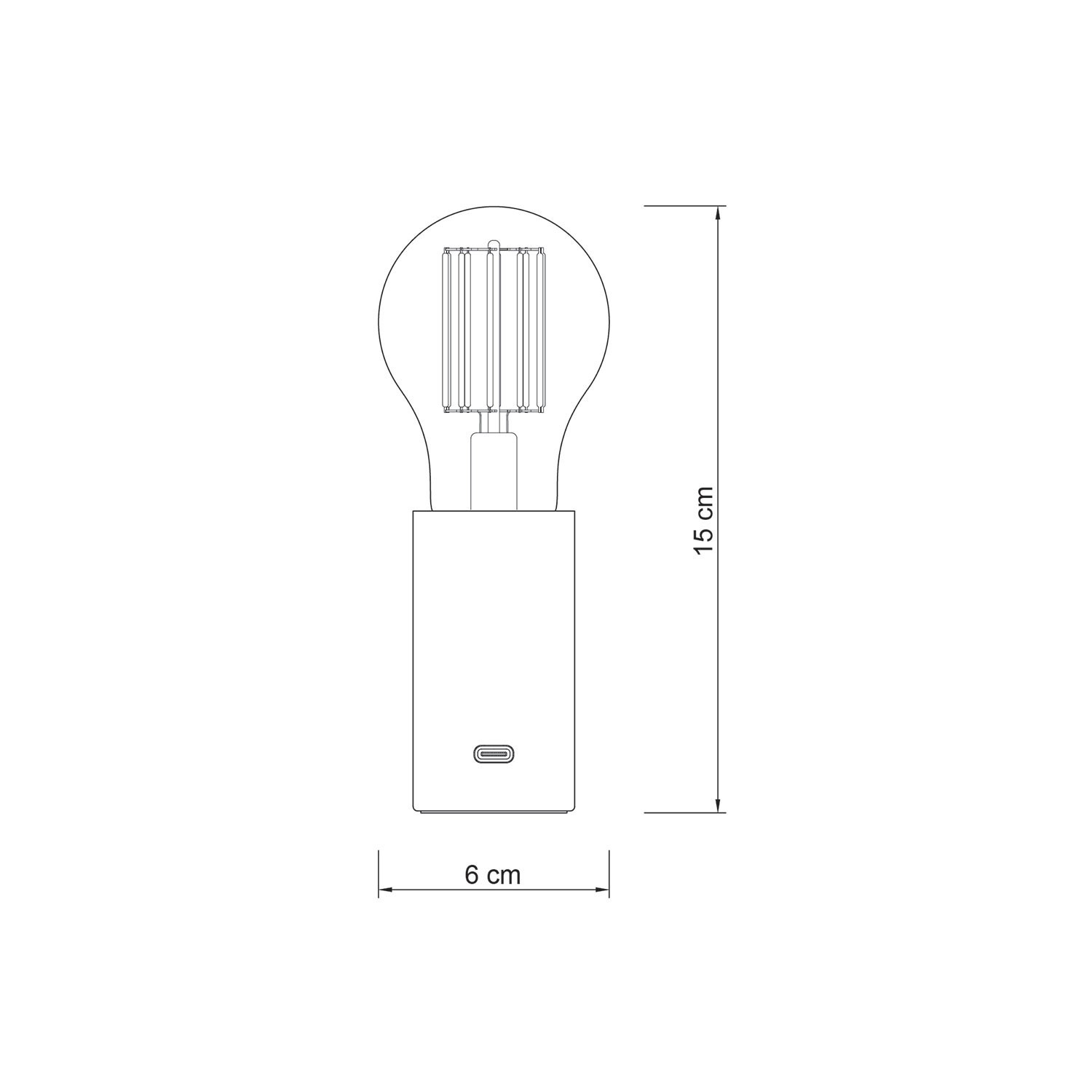 SI! Lampada portatile a 5V con lampadina A60