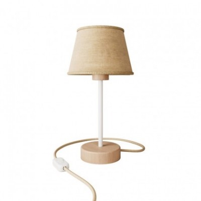 Lampe de table en bois avec abat-jour Impero - Alzaluce Wood