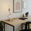 Gelenkige Tischleuchte aus Holz mit diffusem Licht - Table Flex Wood