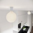 Applique con lampadina a bulbo effetto porcellana - Waterproof IP44