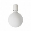 Applique con lampadina a bulbo effetto porcellana - Waterproof IP44