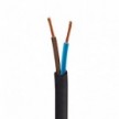 Câble électrique résistant aux UV d'extérieur rond recouvert en tissu turquoise zig-zag SZ11 - compatible avec Eiva Outdoor IP65
