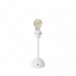 Lampe portative et rechargeable Cabless12 avec ampoule à goutte et arrangement pour abat-jour