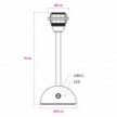 Base pour lampe portative et rechargeable Cabless12 avec arrangement pour abat-jour